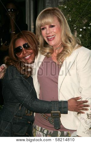 Lil Kim and Daphna Ziman at the press conference to promote Children Uniting Nations Awards Viewing Celebration. Private Location, Los Angeles, CA. 02-23-07
