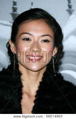 Ziyi Zhang at the Giorgio Armani Prive Show to celebrate the Oscars. Green Acres, Los Angeles, CA. 02-24-07