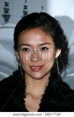 Ziyi Zhang at the Giorgio Armani Prive Show to celebrate the Oscars. Green Acres, Los Angeles, CA. 02-24-07