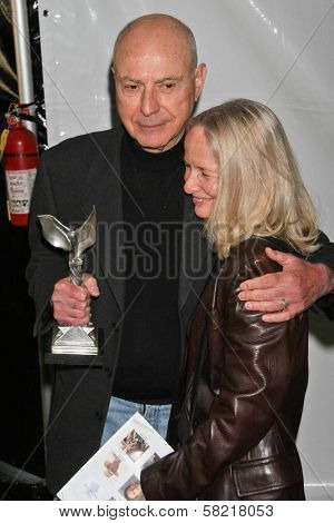 Alan Arkin and wife Suzanne in the Press Room at the 2007 Film Independent's Spirit Awards. Santa Monica Pier, Santa Monica, CA. 02-24-07