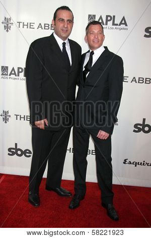 Sam Nazarian and David Coley at The Envelope Please 6th Annual Oscar Viewing Party to Benefit APLA Presented by SBE Entertainment. The Abbey, Los Angeles, CA. 02-25-07