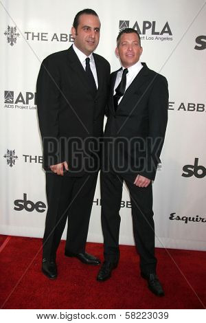 Sam Nazarian and David Coley at The Envelope Please 6th Annual Oscar Viewing Party to Benefit APLA Presented by SBE Entertainment. The Abbey, Los Angeles, CA. 02-25-07