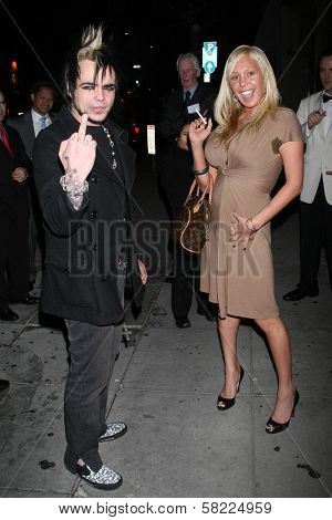 Lukas Rossi and Mary Carey out for the nite at Mr. Chow's Restaurant. Beverly Hills, CA. 03-06-07
