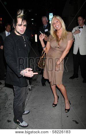Lukas Rossi and Mary Carey out for the nite at Mr. Chow's Restaurant. Beverly Hills, CA. 03-06-07