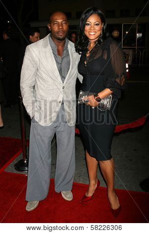 Antoine Fuqua and Lela Rochon at the Los Angeles Premiere of 