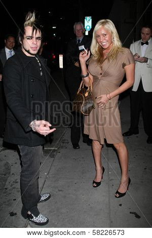 Lukas Rossi and Mary Carey out for the nite at Mr. Chow's Restaurant. Beverly Hills, CA. 03-06-07