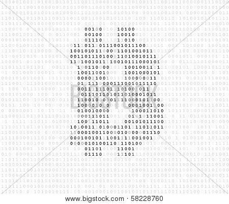 Bitcoin symbol binary code