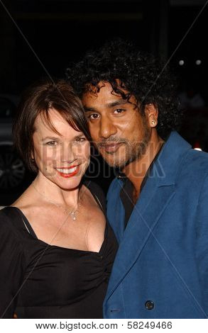 Barbara Hershey and Naveen Andrews at the Los Angeles premiere of 