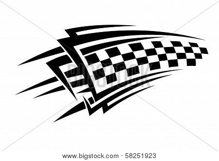Tribal racing tattoo