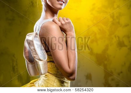 Ballerina With Pointe Shoes