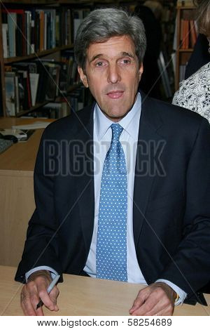 John Kerry at an instore event to promote the new book 