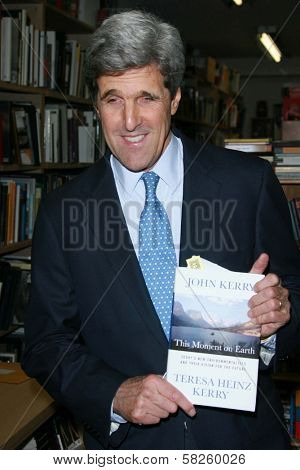 John Kerry at an instore event to promote the new book 