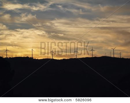 Salerno Campanie Italie campagne Eolic énergie éoliennes