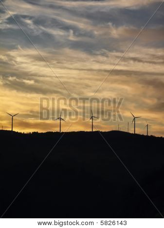 Salerno Campanie Italie campagne Eolic énergie éoliennes