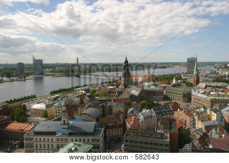 Luftfoto til Riga