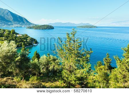Lefkada Coast Summer Landscape (greece)