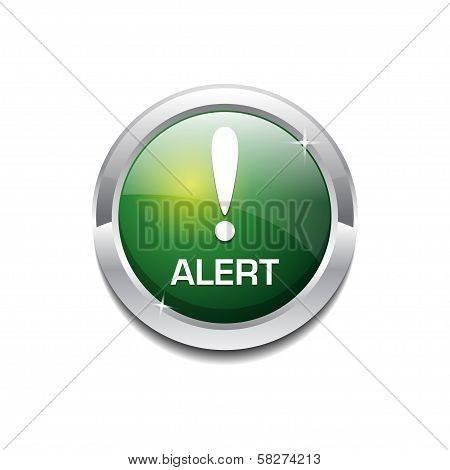Alert Rounded Button Vector Icon