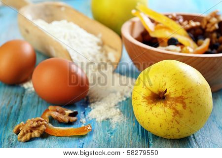 Ingredients For Making Apple Pie.