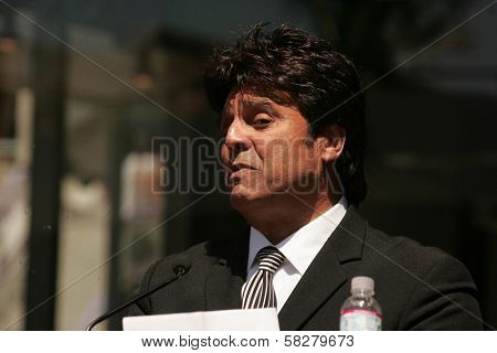 Erik Estrada at the cermony honoring him with the 2,336th star on the Hollywood Walk of Fame. Hollywood Boulevard, Hollywood, CA. 4-19-07