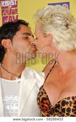 Brigitte Nielsen and husband Mattia at the 