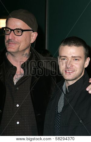 Nick Cassavetes and Justin Timberlake at the World Premiere of 