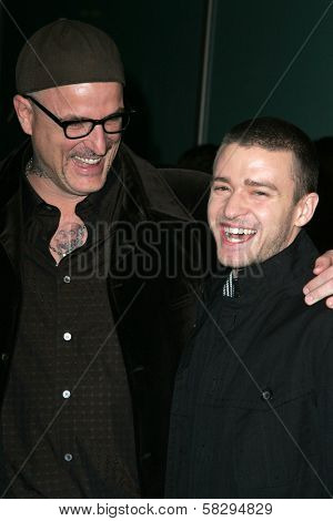 Nick Cassavetes and Justin Timberlake at the World Premiere of 