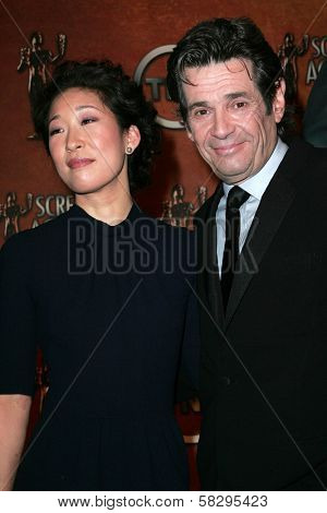 Sandra Oh and Alan Rosenberg at the press conference announcing the nominations for the 13th Annual Screen Actors Guild Awards. Pacific Design Center, West Hollywood, CA. 01-04-07