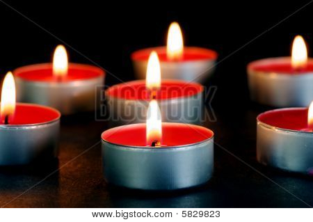 Červená Tealight Svíce