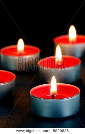 Červená Tealight Svíce