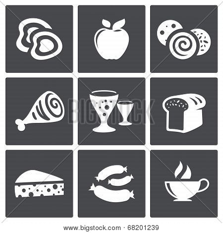 Vector Food Icons Set