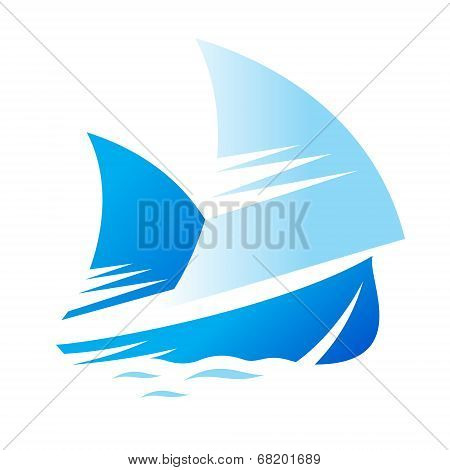 Blue Ship Sign