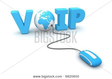 Gennemse Voice Over Ip - Voip - verden - blå