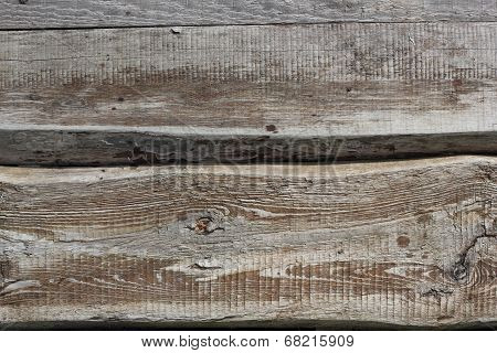 Two Old Textured Boards Horozontal Background