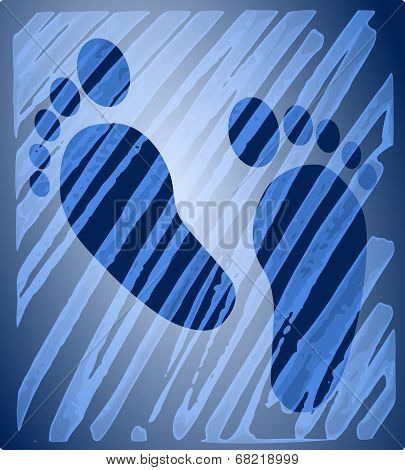 Blue Feet - Reflection