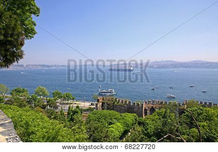 Bosphorus Strait In Istanbul, Turkey
