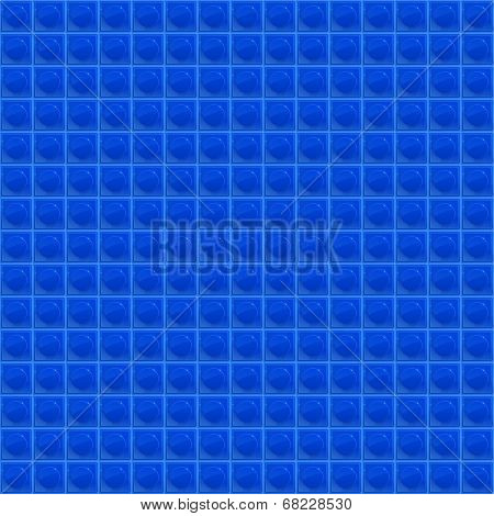 Blue Pattern Tetrahedral Mosaic