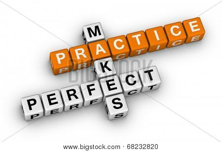 practice makes perfect (orange-white crossword puzzles series)
