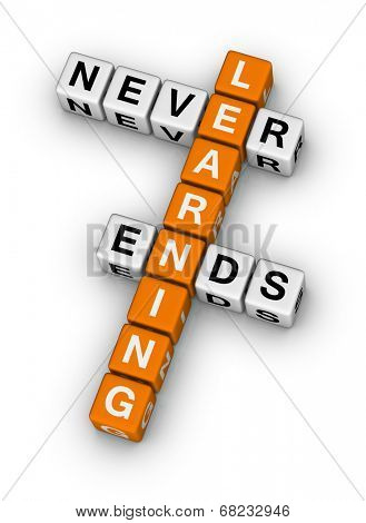 learning never ends (orange-white crossword puzzles series)