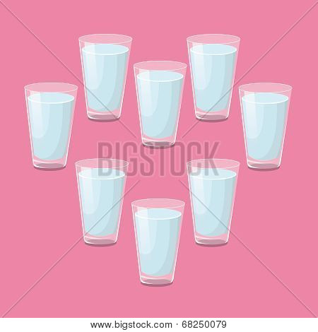 8 glasses of water a day