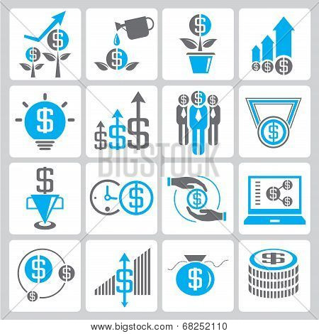 financial and business icons