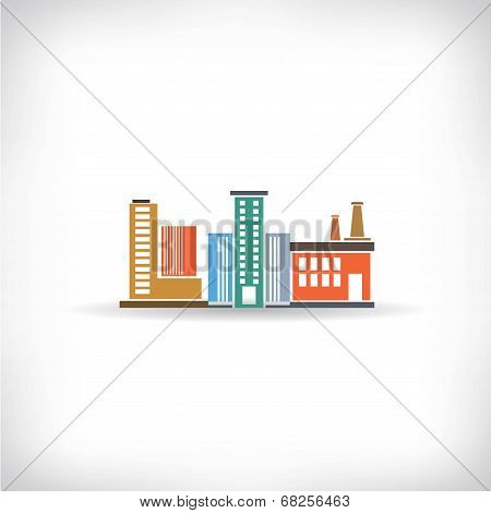 downtown, building background