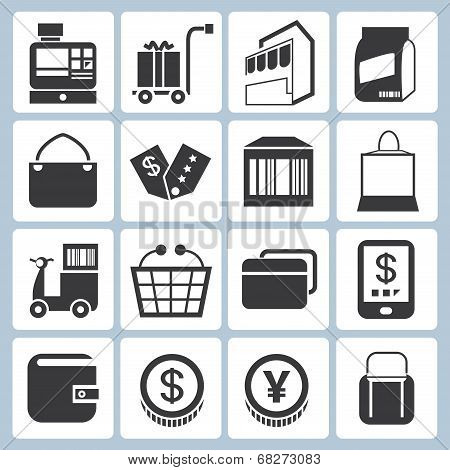 shopping icons