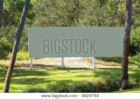 Large Blank Sign