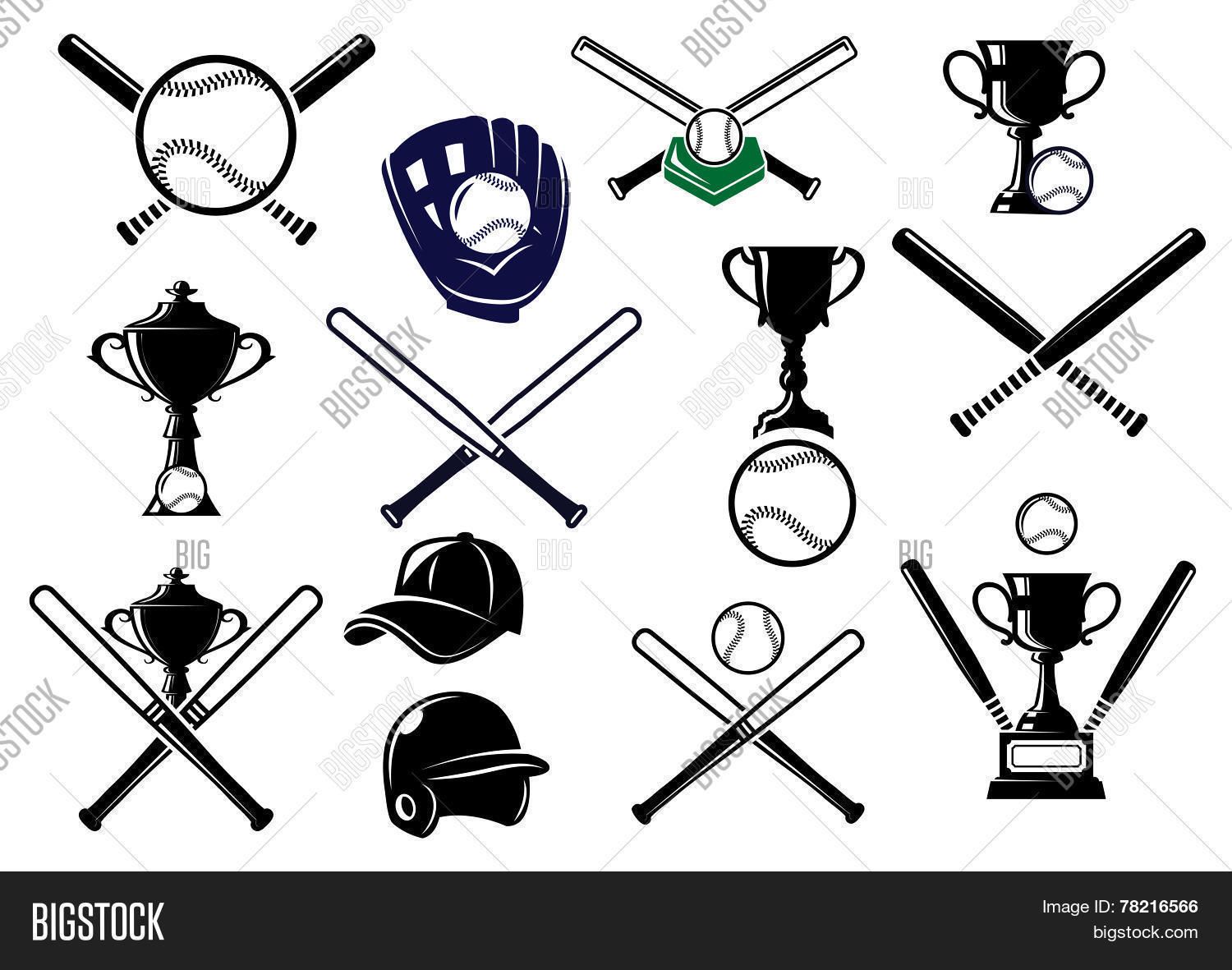 Baseball Equipments Vector & Photo (Free Trial) Bigstock
