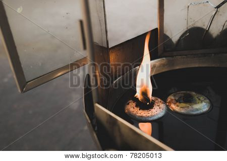 Flame in Lamp