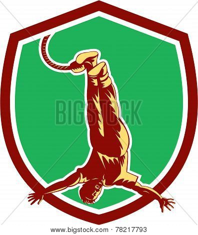 Bungy Jumping Retro Shield