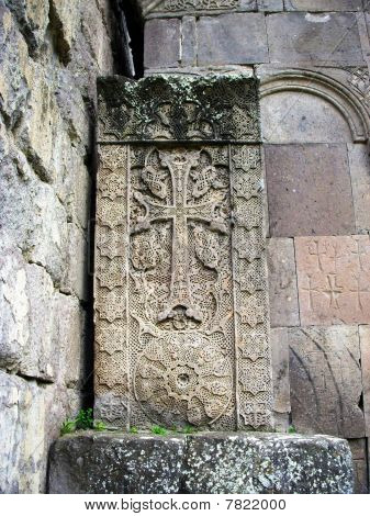 Chatschkar im Kloster Goschawank, Armenien