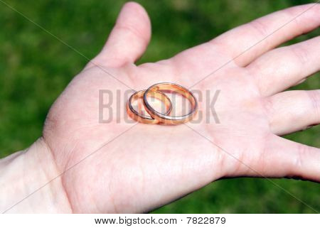 Two gold rings