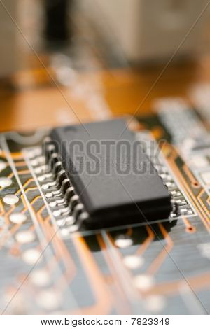 Dator kretskort med mikrochip