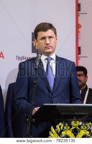 MOSCOW, RUSSIA, JUNE, 16: Russian Energy Minister Alexander Novak. 21st World Petroleum Congress, June, 16, 2014 at Crocus Expo  in Moscow, Russia
